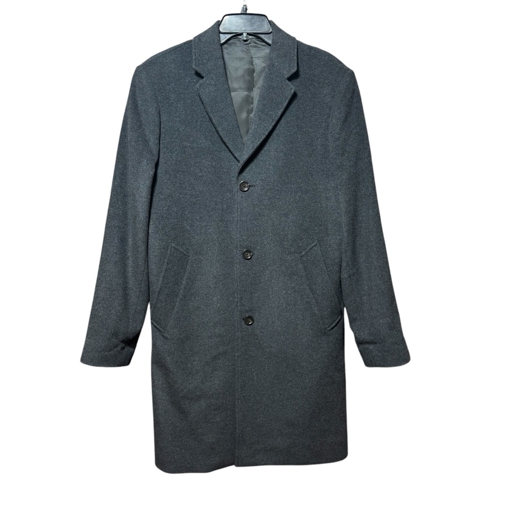 J. Crew- Charcoal Gray Ludlow Wool/Cashmere Topcoat Jacket